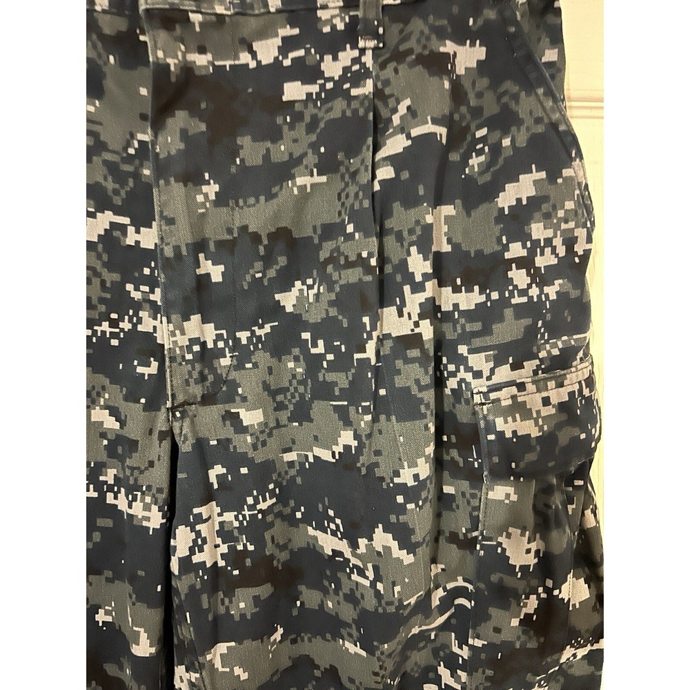 NAVY USN SMALL REGULAR TROUSER WORKING UNIFORM PANTS BLUE DIGITAL USGI "GREGG" - Picture 11 of 11